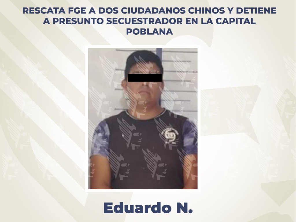 Rescata FGE a dos ciudadanos chinos en la capital poblana