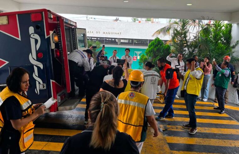 IMSS pone a prueba al HGZ No. 30 con simulacro de incendio y llegada masiva de pacientes