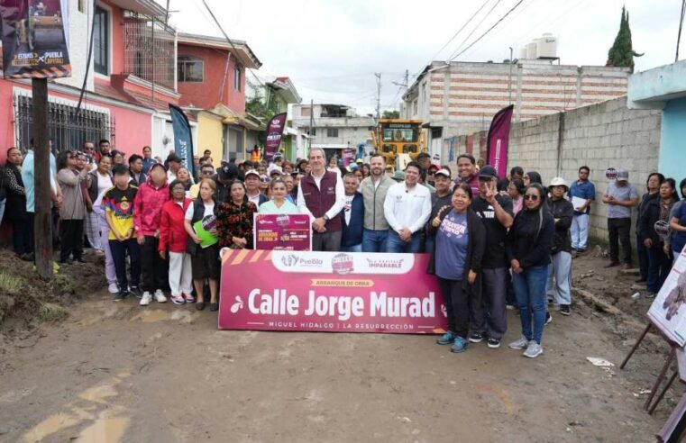 Arranca Gobierno de la Ciudad obras de pavimentación en La Resurrección