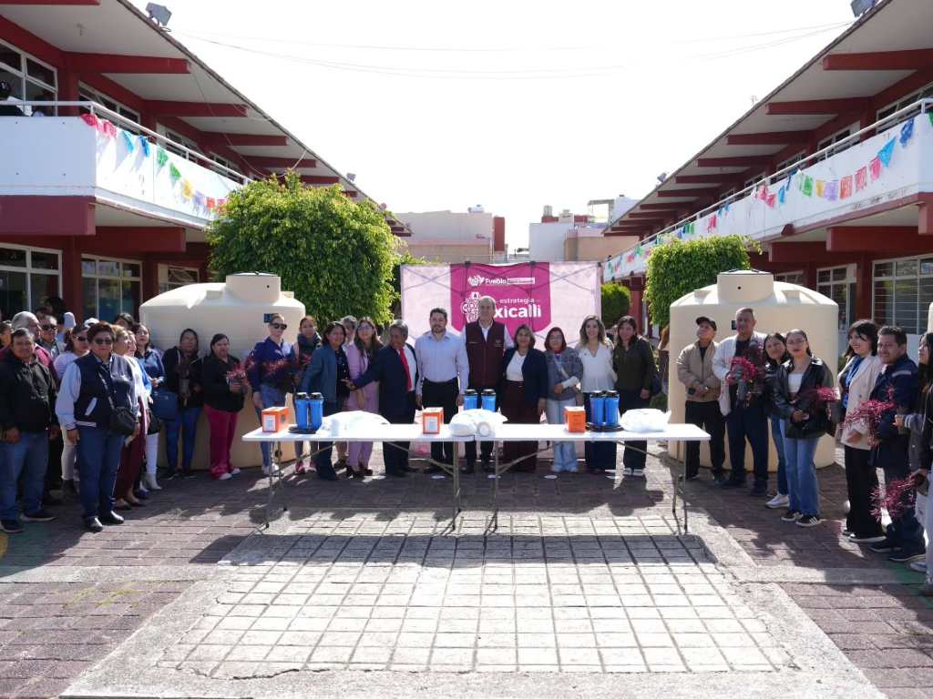Gobierno de la Ciudad impulsa la instalación de captadores pluviales en más de 100 escuelas públicas de Puebla
