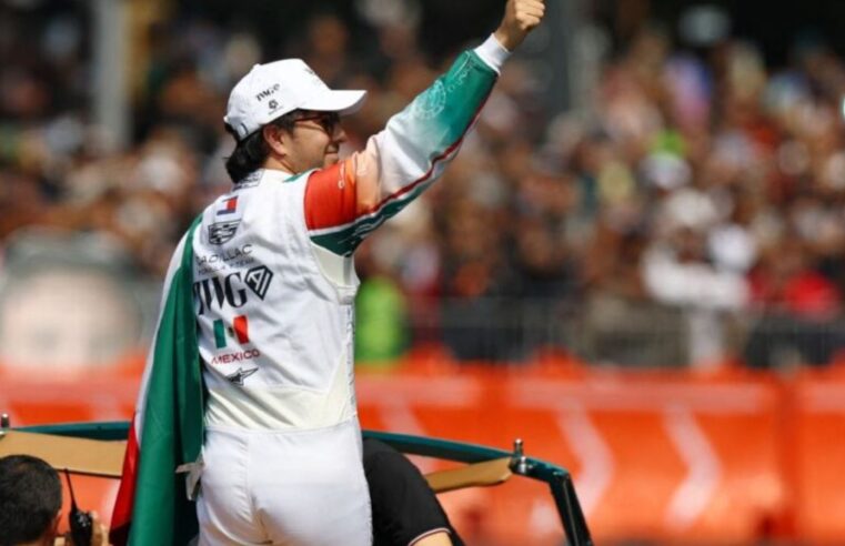 ¡Checo Pérez enloquece a México! Realiza espectaculares donas en Paseo de la Reforma y renueva con Cadillac