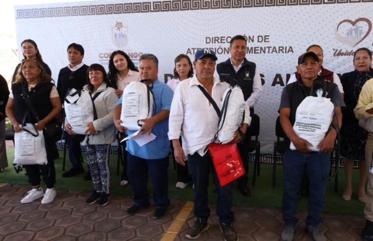 Fortalece Coronango apoyo alimentario para adultos mayores