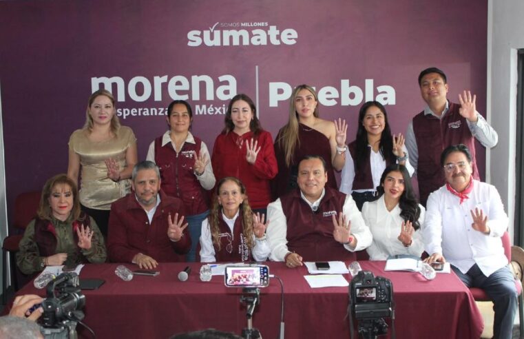 Morena en Puebla destaca 72% de aprobación de Claudia Sheinbaum