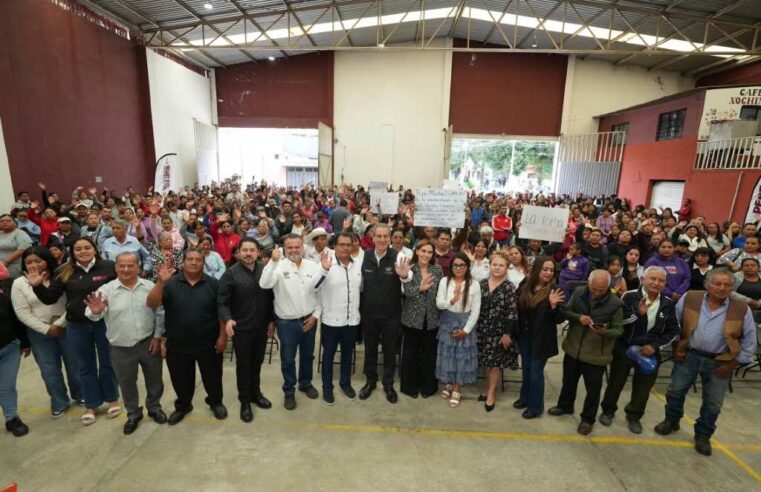 Acerca Pepe Chedraui seguridad, servicios y bienestar a San Pablo Xochimehuacan