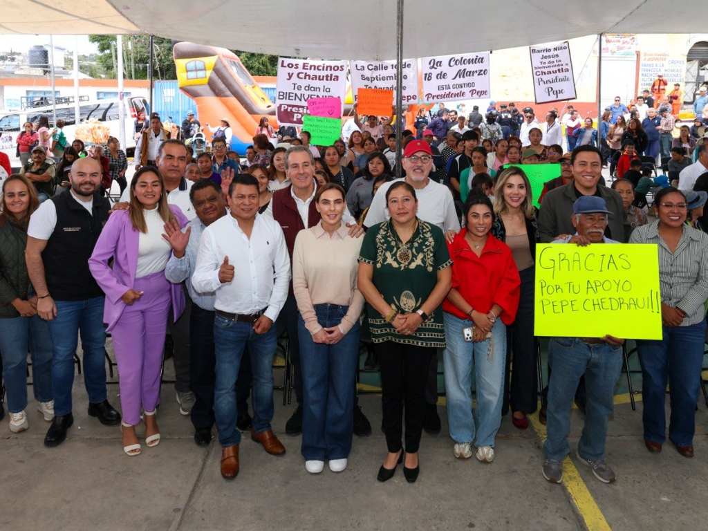 Seguridad, salud y servicios para Santo Tomás Chautla, destaca Pepe Chedraui