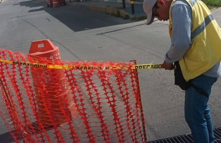 Realizan limpieza intensiva de la red de drenaje las brigadas de Agua de Puebla ante intensas lluvias