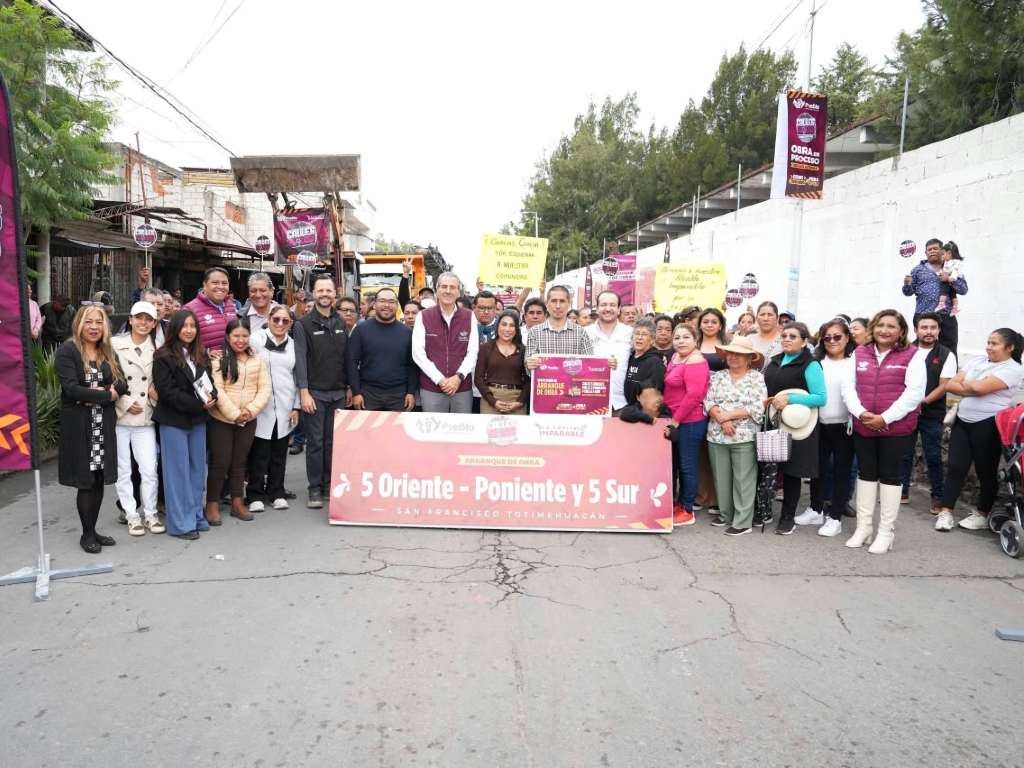 Arranca Pepe Chedraui rehabilitación vial en San Francisco Totimehuacan